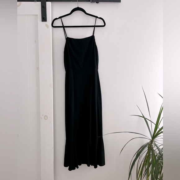 Reformation black midi dress EUC size 4 - Picture 2 of 7